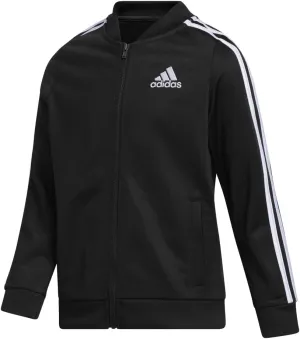 adidas Girls' Zip-up Tricot Track Jacket Warm-up Bomber