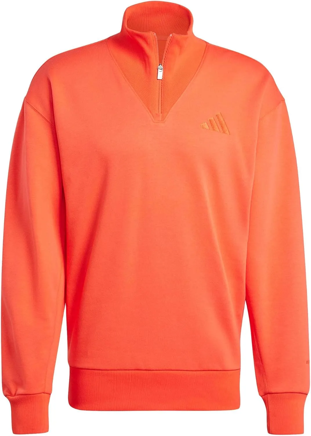 adidas Men's All Szn Fleece Quarter-Zip Crewneck Swearshirt
