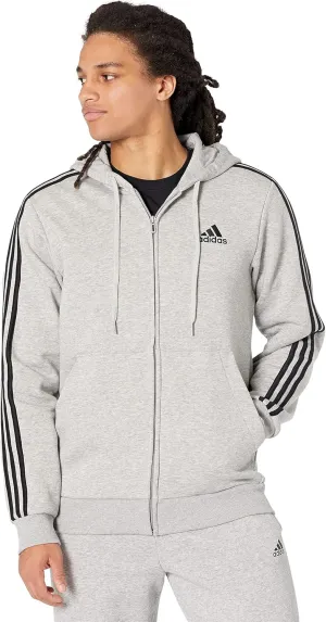 adidas Men's Essentials Fleece 3-Stripes Full-Zip Hoodie