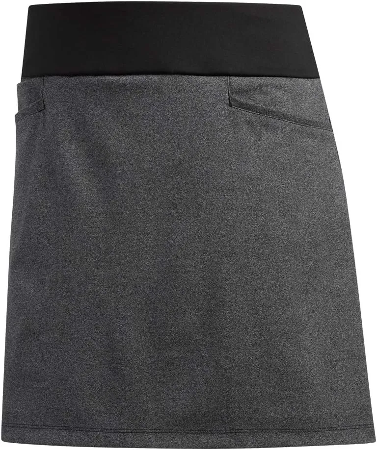 adidas Ultimate Heathered Knit Golf Skort 2019 Women Black Heather X-Small