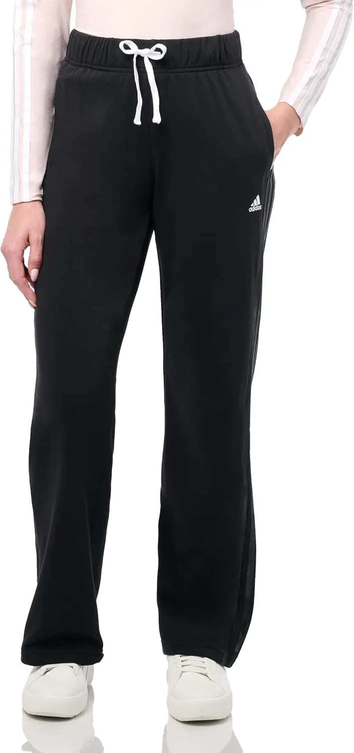 adidas Women's Floral Graphic 3-Stripes French Terry Pants