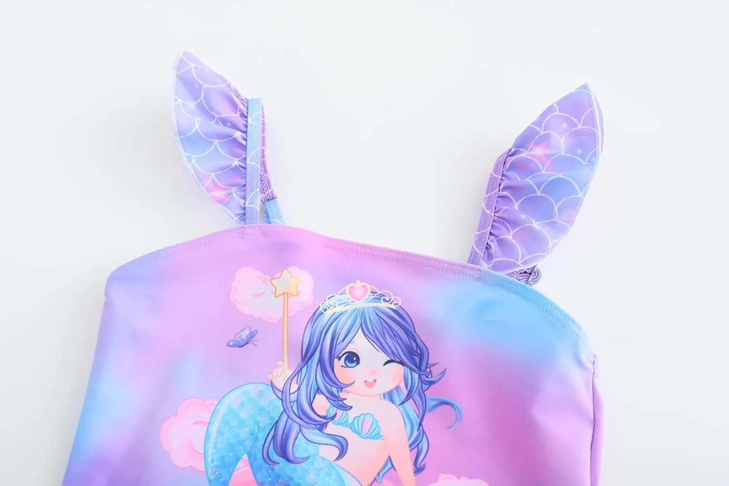 Akokvlar Two Pieces Swimsuit Mermaid Bikinis Tankini Bathing Suit for Little Girls