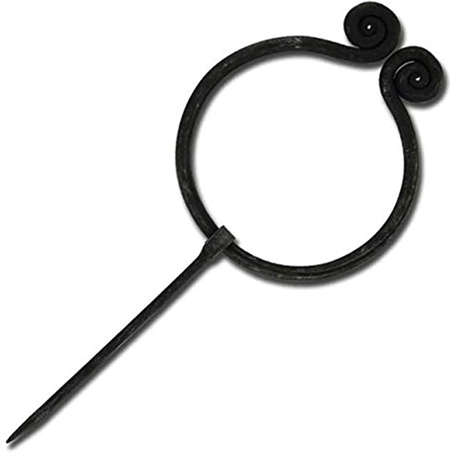 AnNafi Medieval Celtic Cloak Pin| Black Vintage Viking Brooch/Forged Pins