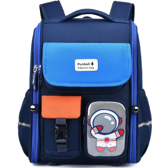 AO ALI VICTORY Kids Backpack for Boys Elementary School Bags Large Toddler Kindergarten Preschool Bookbags Space Backpacks (Blue)