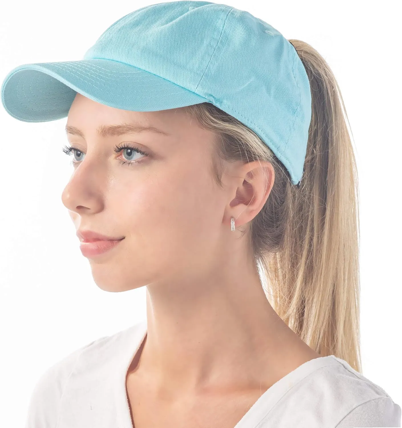 Baseball Dad Hat Women Men Blank Washed Low Profile Cotton and Denim UPF 50  Running Golf Cap Hat
