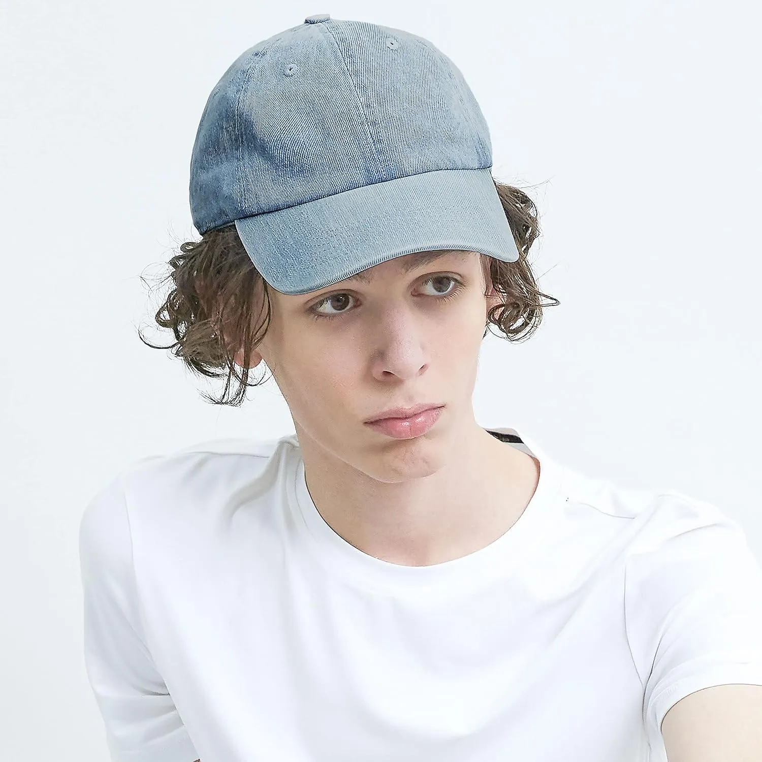 Baseball Dad Hat Women Men Blank Washed Low Profile Cotton and Denim UPF 50  Running Golf Cap Hat
