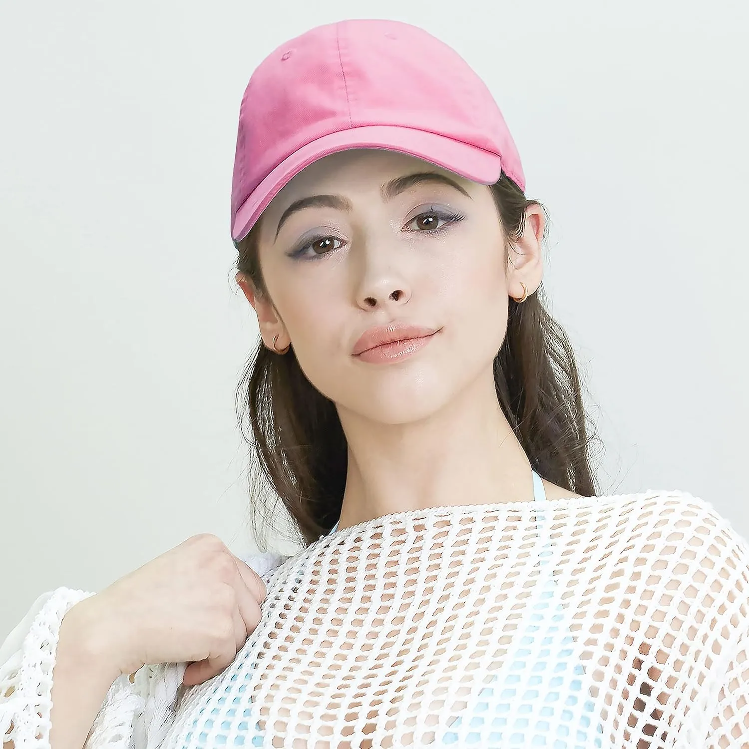 Baseball Dad Hat Women Men Blank Washed Low Profile Cotton and Denim UPF 50  Running Golf Cap Hat