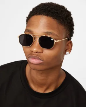 Belvoir & Co Ramar Flip Sunglasses Gold/Black