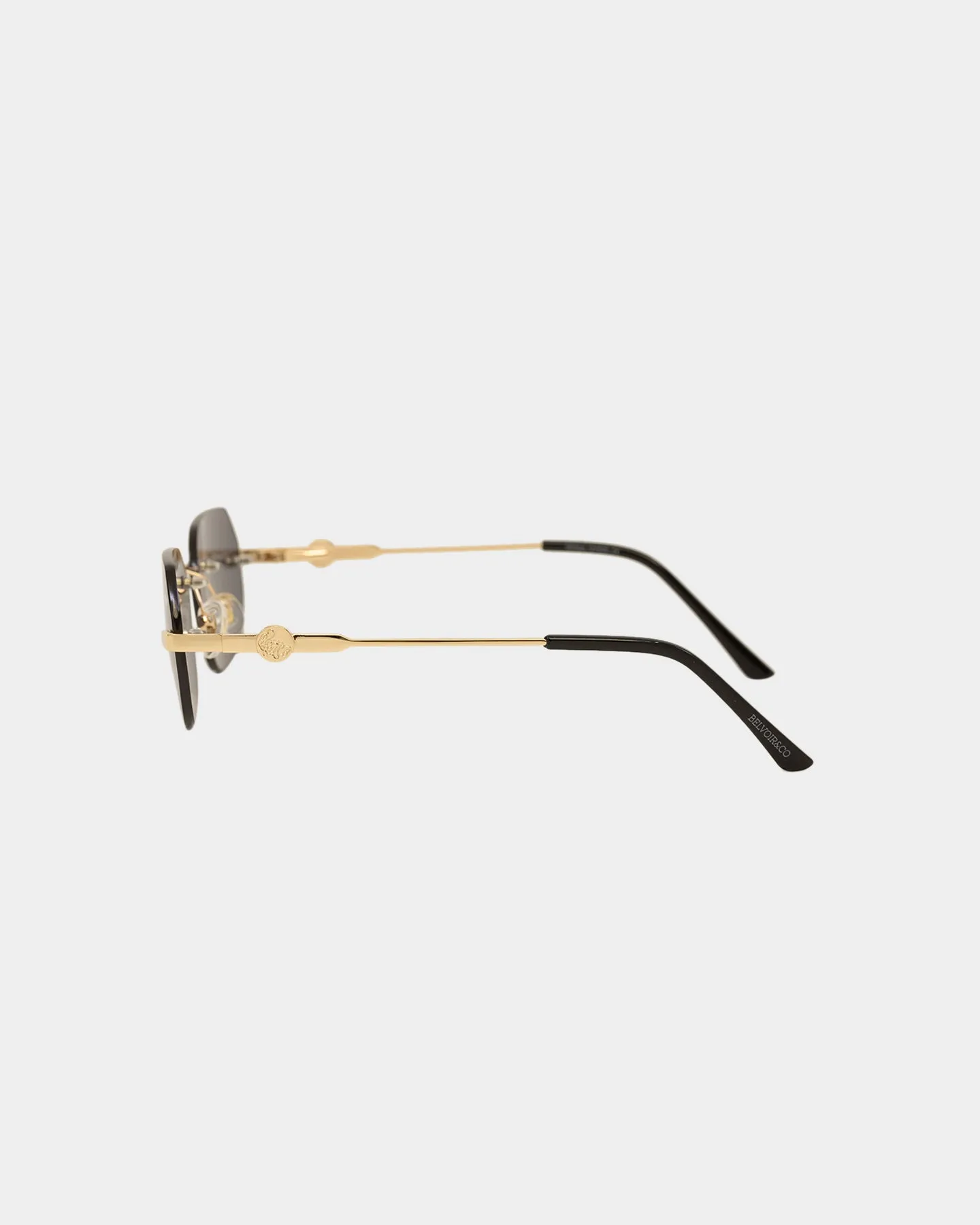 Belvoir & Co Willow Sunglasses Black/Gold