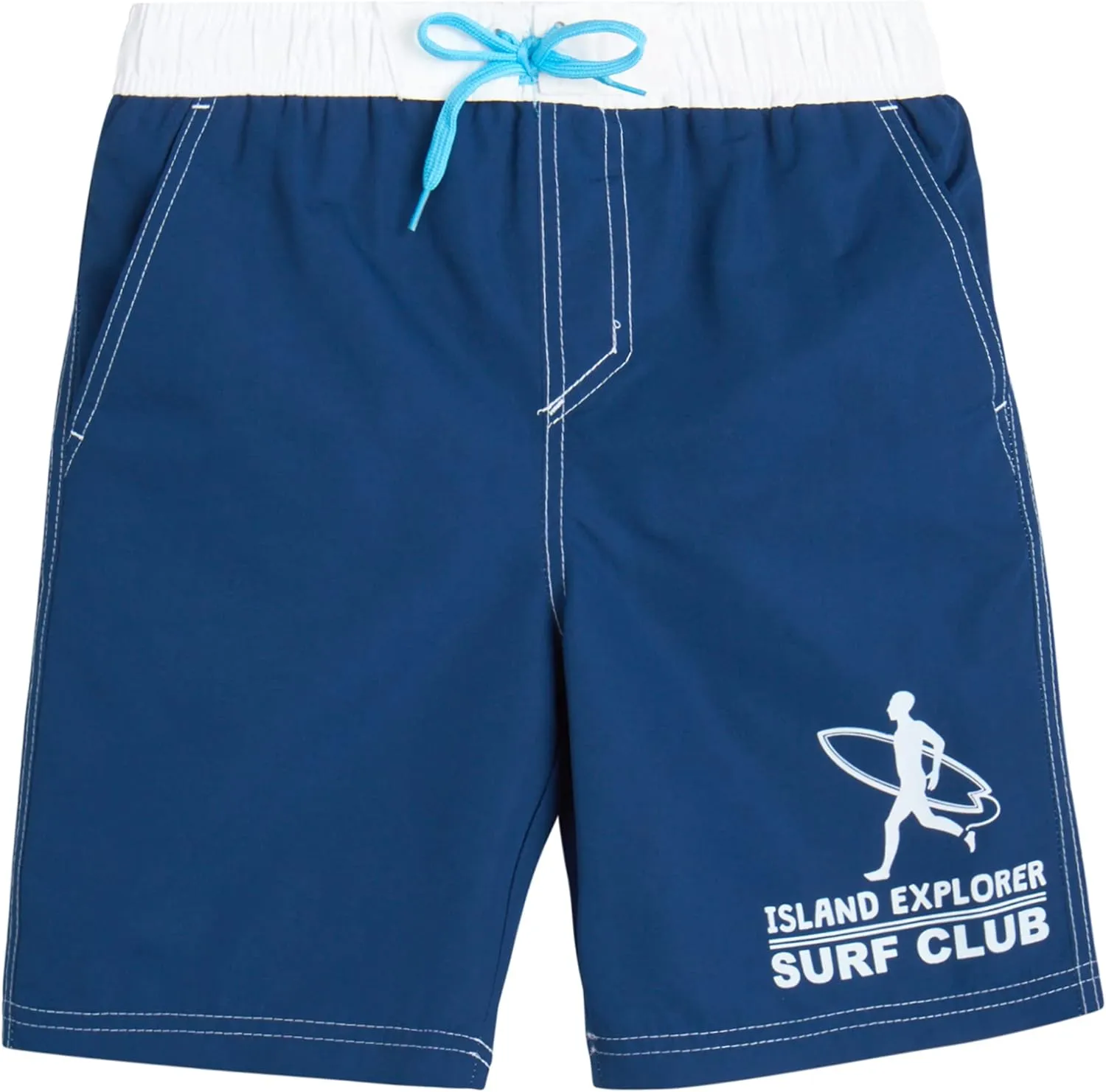 Big Chill Boys Rash Guard Set - 2 Piece UPF 50  Quick Dry Short Sleeve Swim Shirt and Swim Trunks for Boys (Sizes: 4-14)