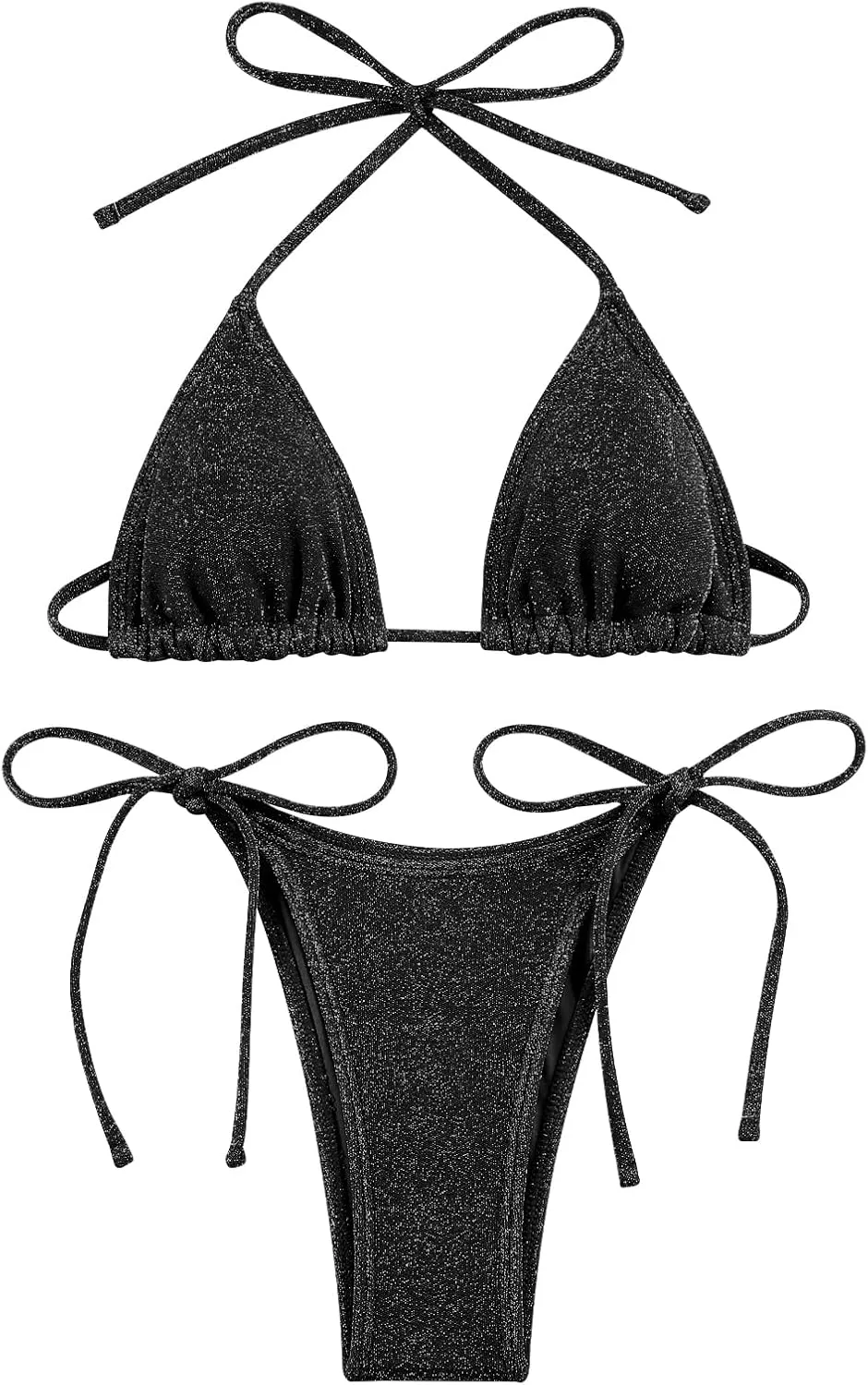 Bikini Sets Women Thongs Cheeky Two Piece Swimsuit Sexy Swimwear Triangle Cute Bathing Suit String