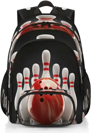 Bowling Ball Laptop Backpack for Women Men, Work Computer Backpacks, 18.3 Inch Large Computer Nurse Teacher Bags Travel Casual Daypack