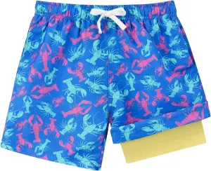 Boys Swim Trunks Compression Liner Bathing Suit Quick Dry Swimsuit 6-20T