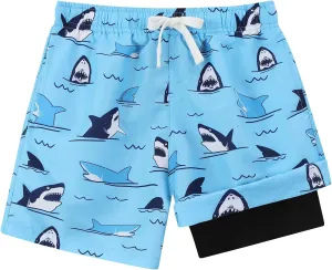 Boys Swim Trunks Compression Liner Bathing Suit Quick Dry Swimsuit 6-20T