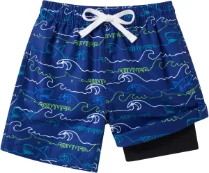 Boys Swim Trunks Compression Liner Bathing Suit Quick Dry Swimsuit 6-20T