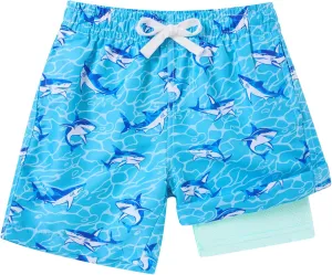 Boys Swim Trunks Compression Liner Bathing Suit Quick Dry Swimsuit 6-20T