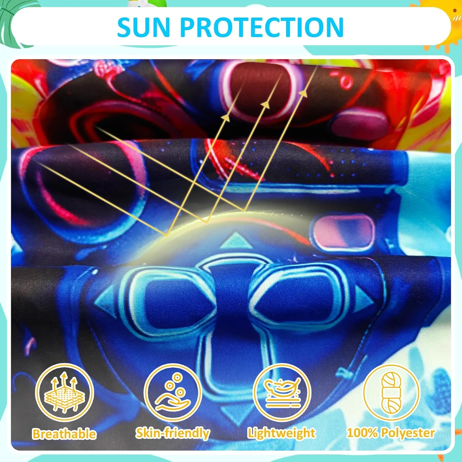 Boys Swim Trunks with Compression Liner for 7-16 Years,Quick-Dry Swim Shorts for Kids Teen,Sun Protection Swimming Trunks