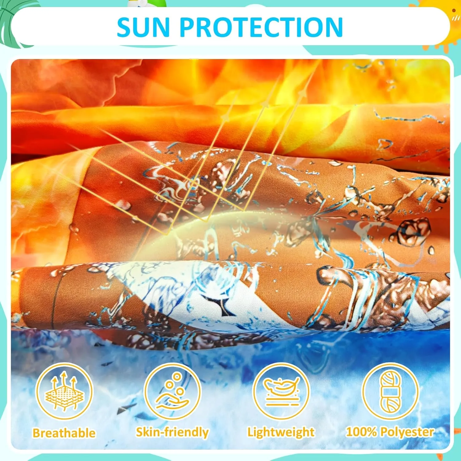 Boys Swim Trunks with Compression Liner for 7-16 Years,Quick-Dry Swim Shorts for Kids Teen,Sun Protection Swimming Trunks