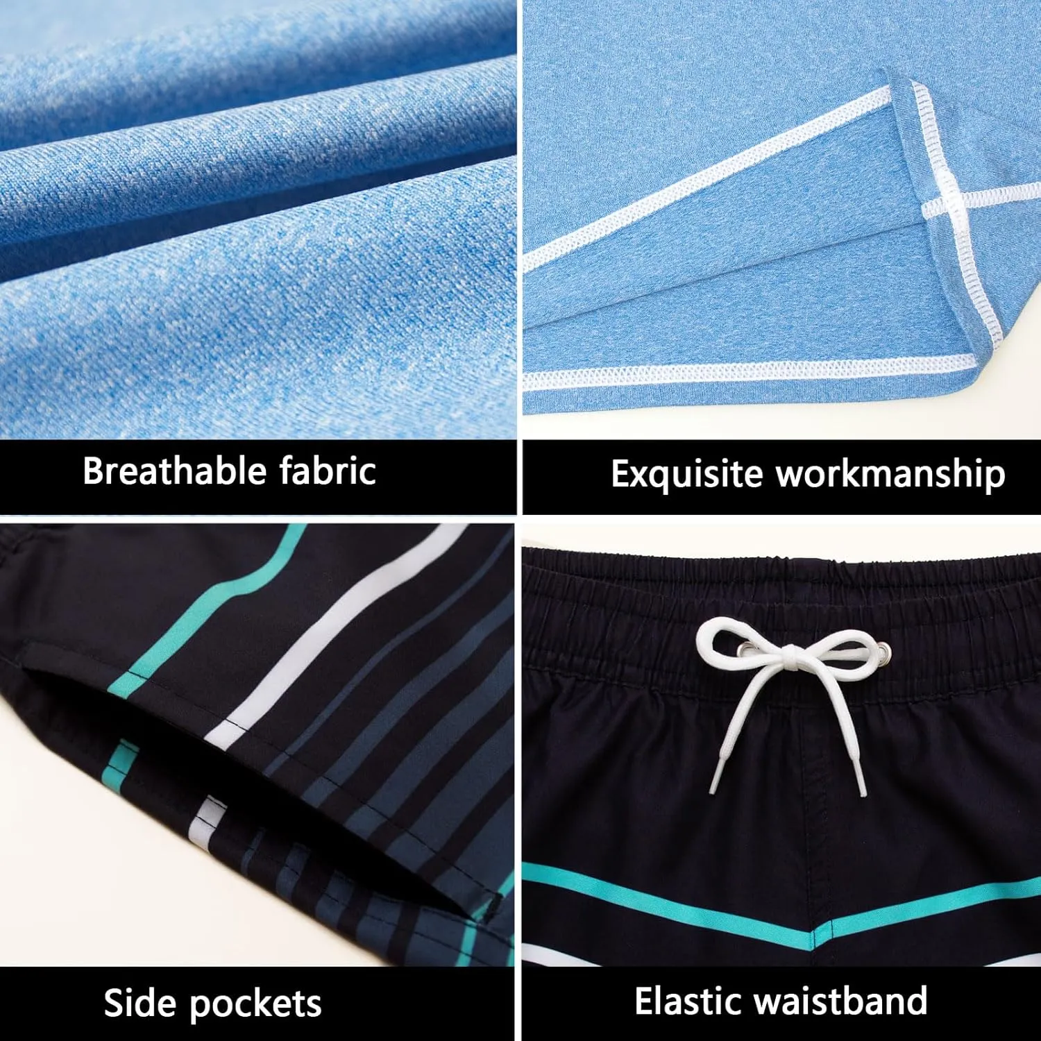 BoysRash Guard Set UPF 50  Short Sleeve Swim Shirt Quick Dry Bathing Suit Trunks Swimwear Size 8,10-12,14-16