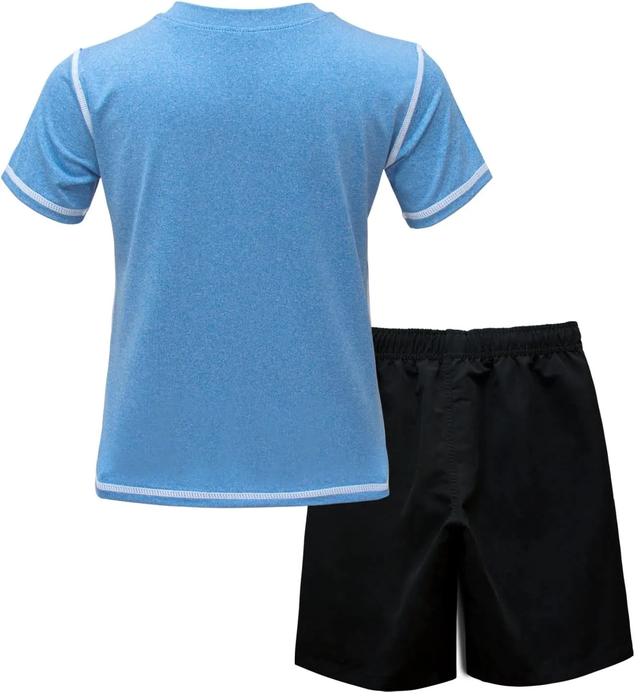 BoysRash Guard Set UPF 50  Short Sleeve Swim Shirt Quick Dry Bathing Suit Trunks Swimwear Size 8,10-12,14-16
