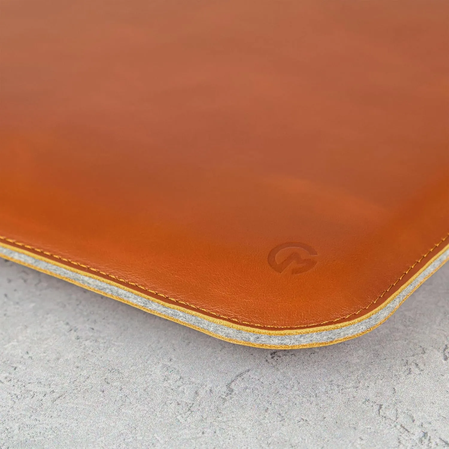 Casemade Real Leather Laptop Sleeve for MacBook Pro & Air Fits 13, 14, 15 & 16 Inch - Genuine Full Grain Leather with Soft Wool Lining (13-inch - Pro 2016-2023, Air M1/M2/M3)
