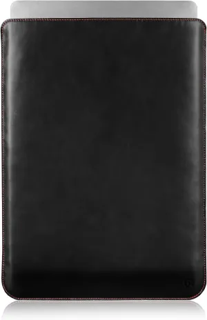 Casemade Real Leather Laptop Sleeve for MacBook Pro & Air Fits 13, 14, 15 & 16 Inch - Genuine Full Grain Leather with Soft Wool Lining (16 Inch -2021  M1/M2/M3/M4)