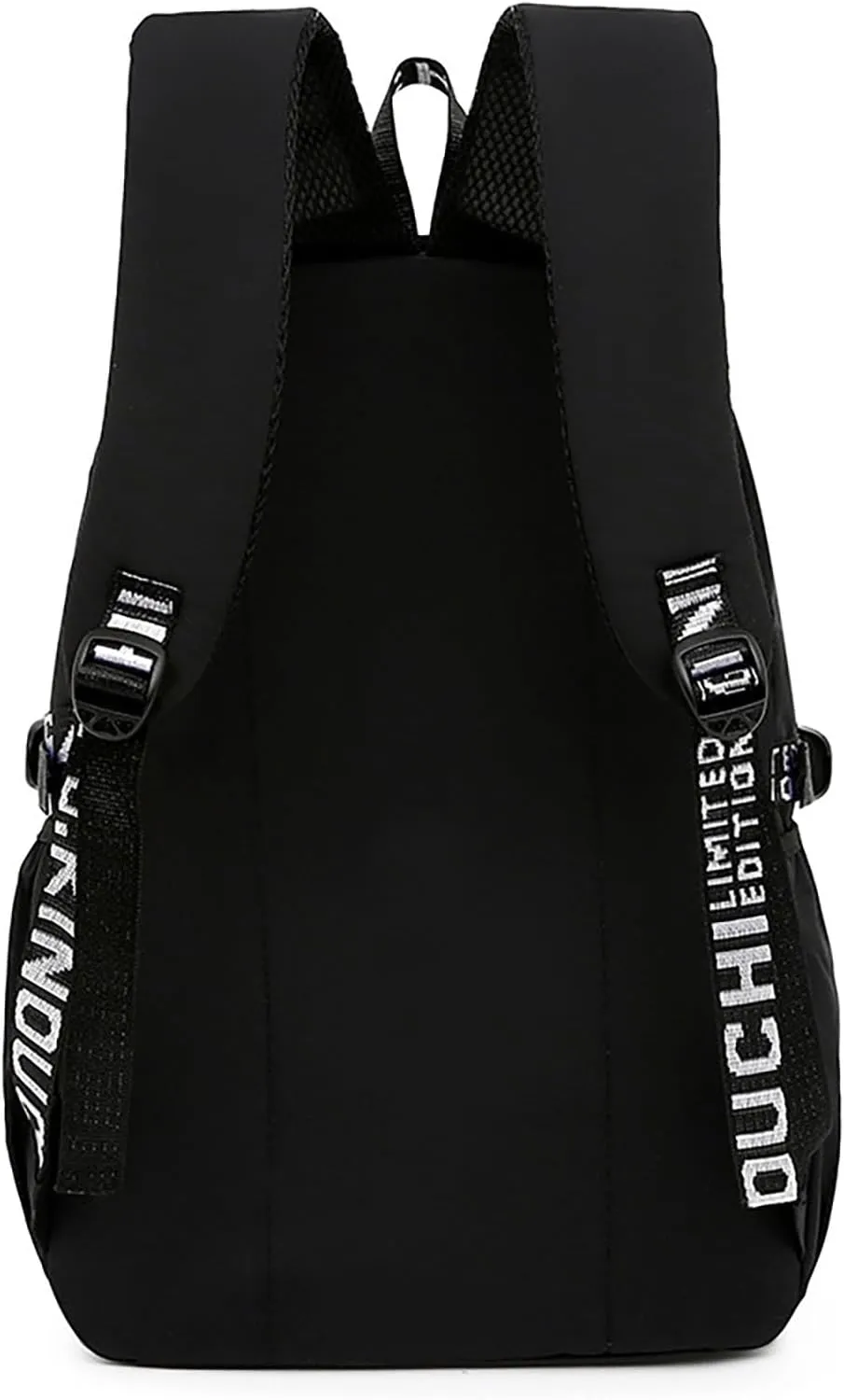 Casual Print Large Capacity College Backpack Outdoor Travel 15.6 inch Laptop Backpack for Men (BlackB)