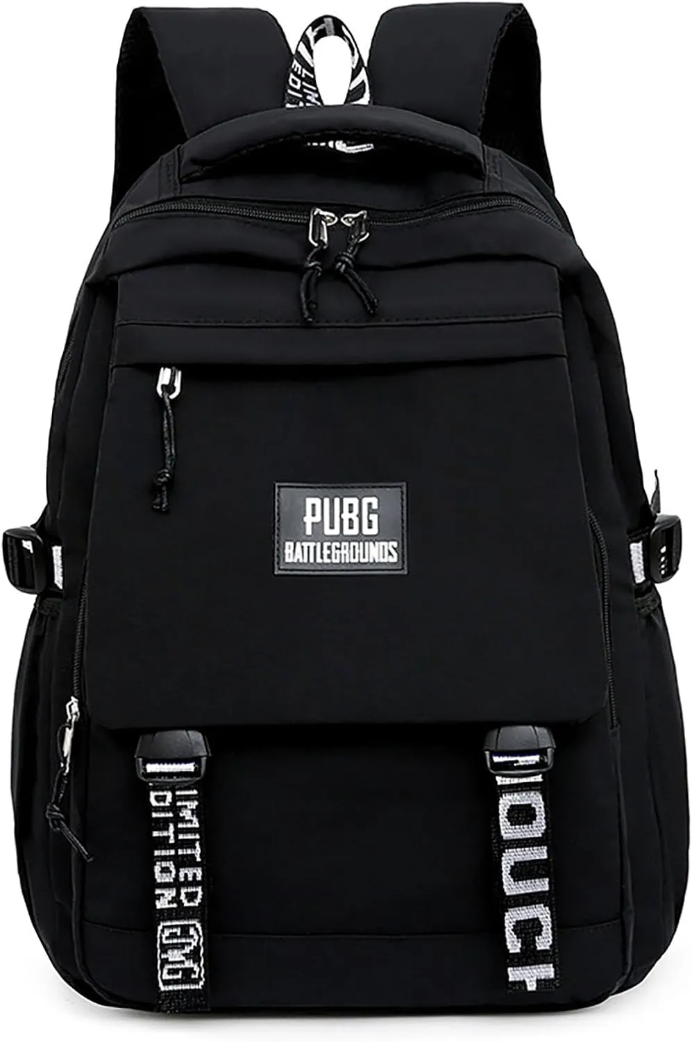Casual Print Large Capacity College Backpack Outdoor Travel 15.6 inch Laptop Backpack for Men (BlackB)