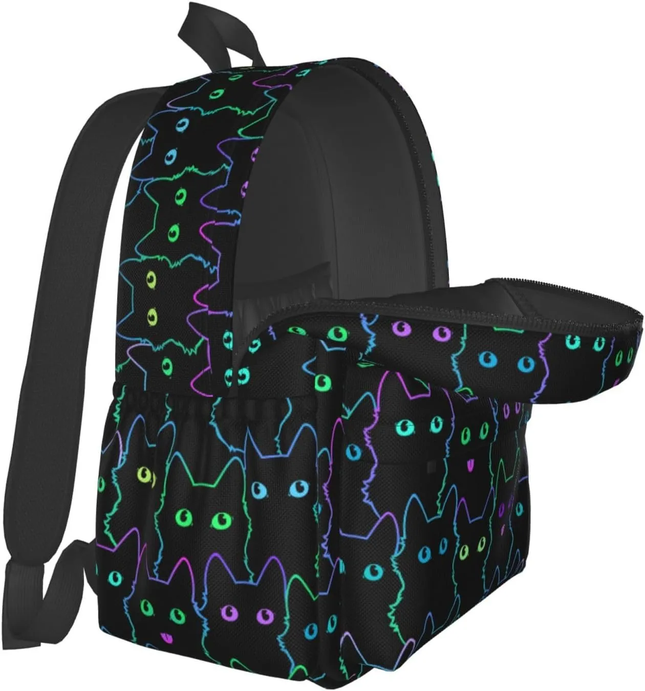 Cat Backpack Bookbag For Girls Boys To School Lightweight Casual Laptop Backpacks Travel Daypack