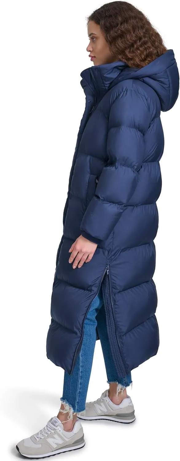 Champion Women's Extra Long Quilted Puffer Jacket with Hood