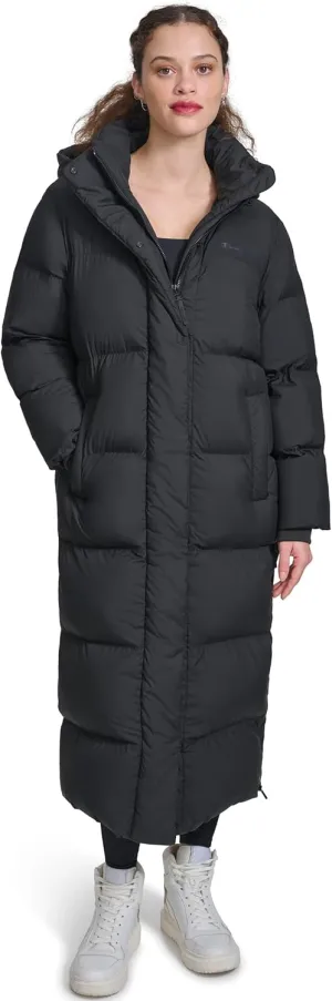 Champion Women's Extra Long Quilted Puffer Jacket with Hood