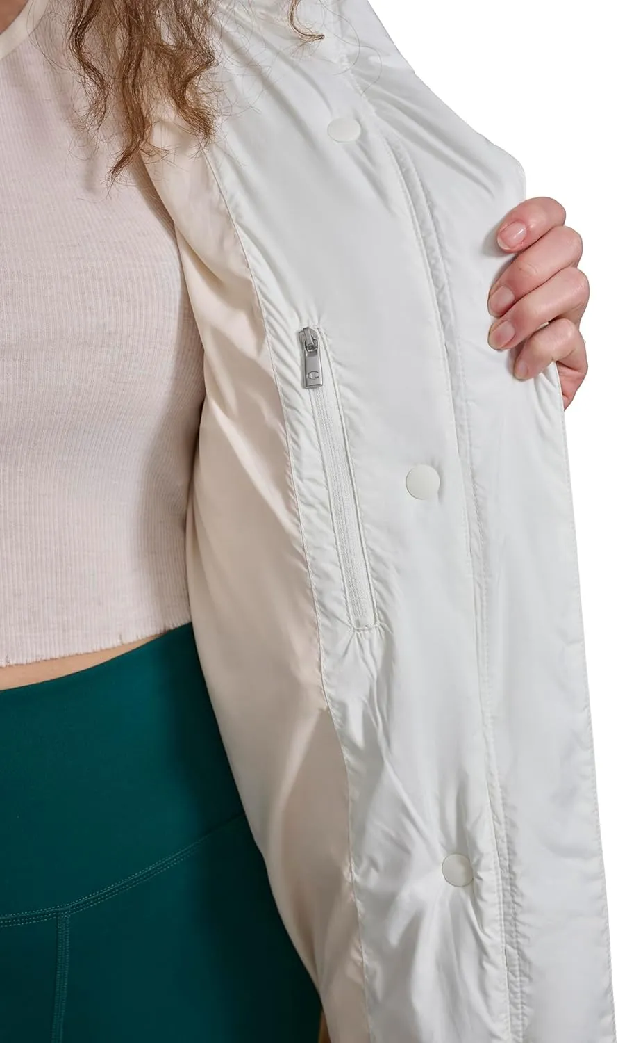 Champion Women's Extra Long Quilted Puffer Jacket with Hood