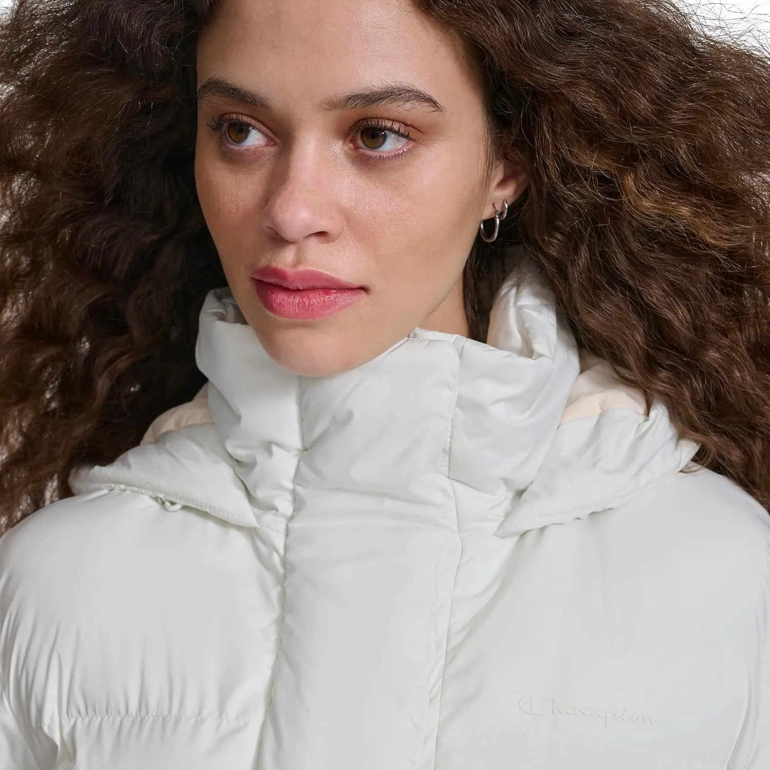 Champion Women's Extra Long Quilted Puffer Jacket with Hood