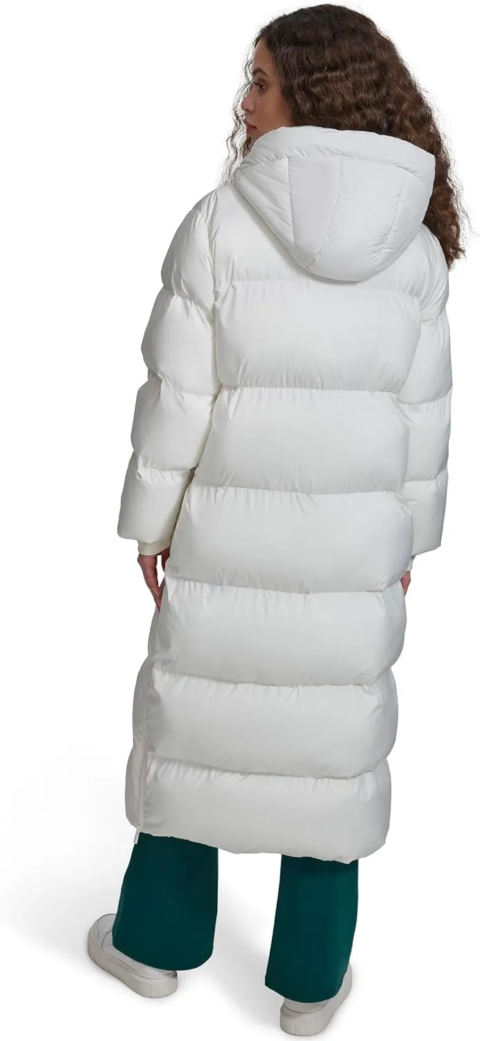 Champion Women's Extra Long Quilted Puffer Jacket with Hood