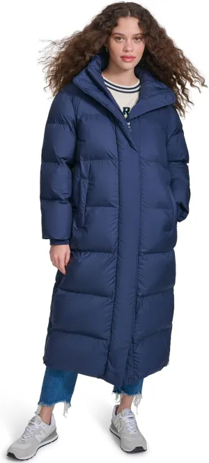 Champion Women's Extra Long Quilted Puffer Jacket with Hood