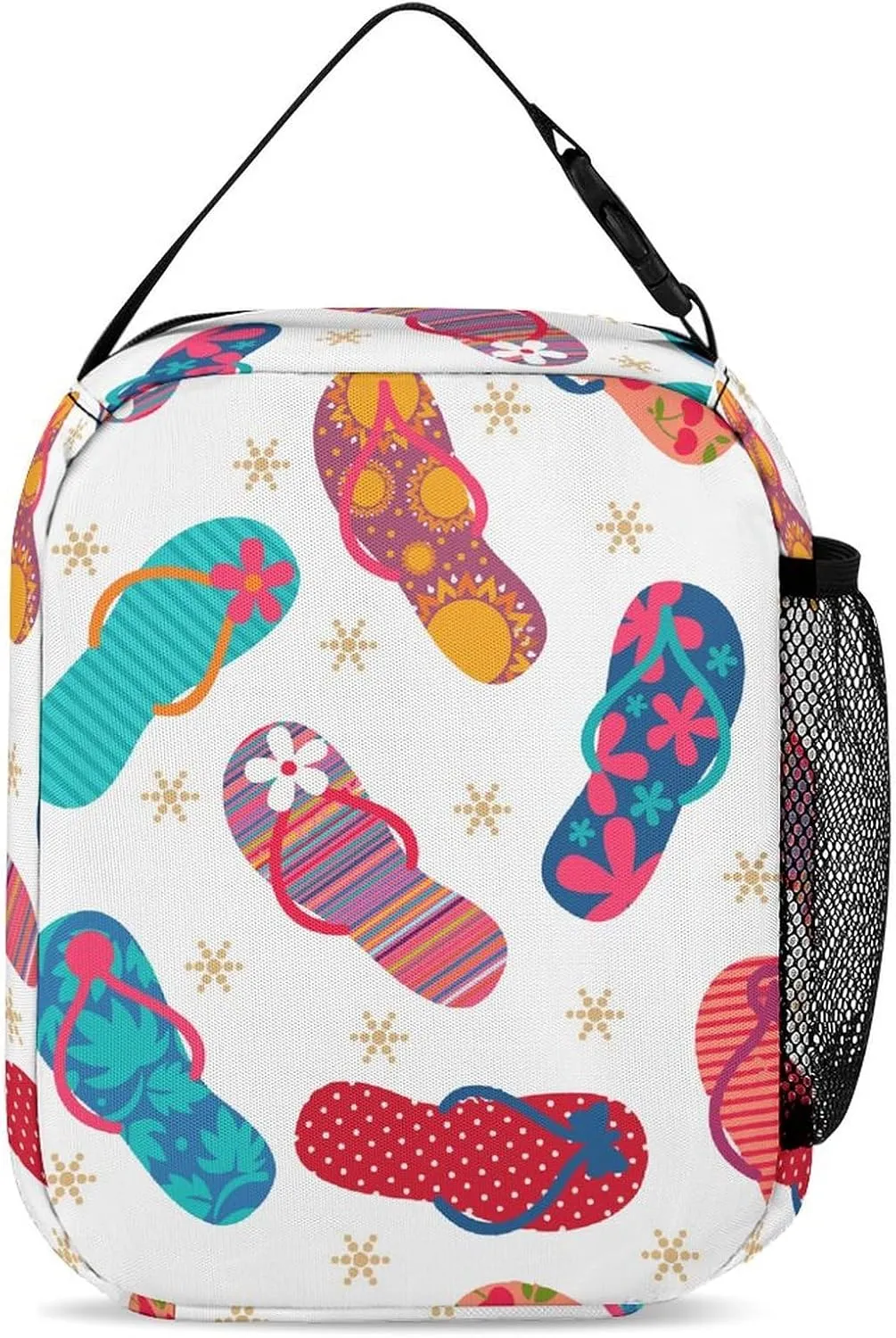 Cool Flip Flops Slippers Portable Large Capacity Backpack Meal Bag Set Unisex