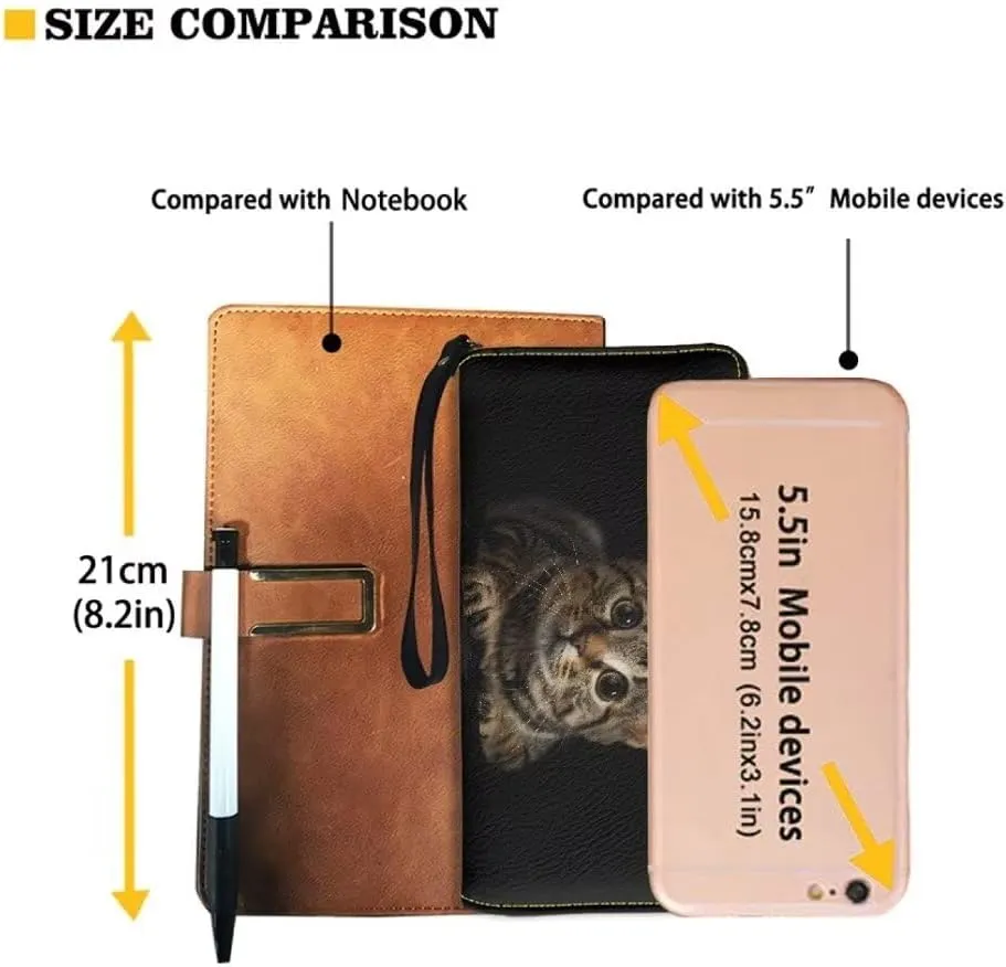 Cute Cat Leather Wallet Large Capacity Thin Wallets Card Holder Wallets for Women Money Clips with Zipper Coin Pocket Handbag