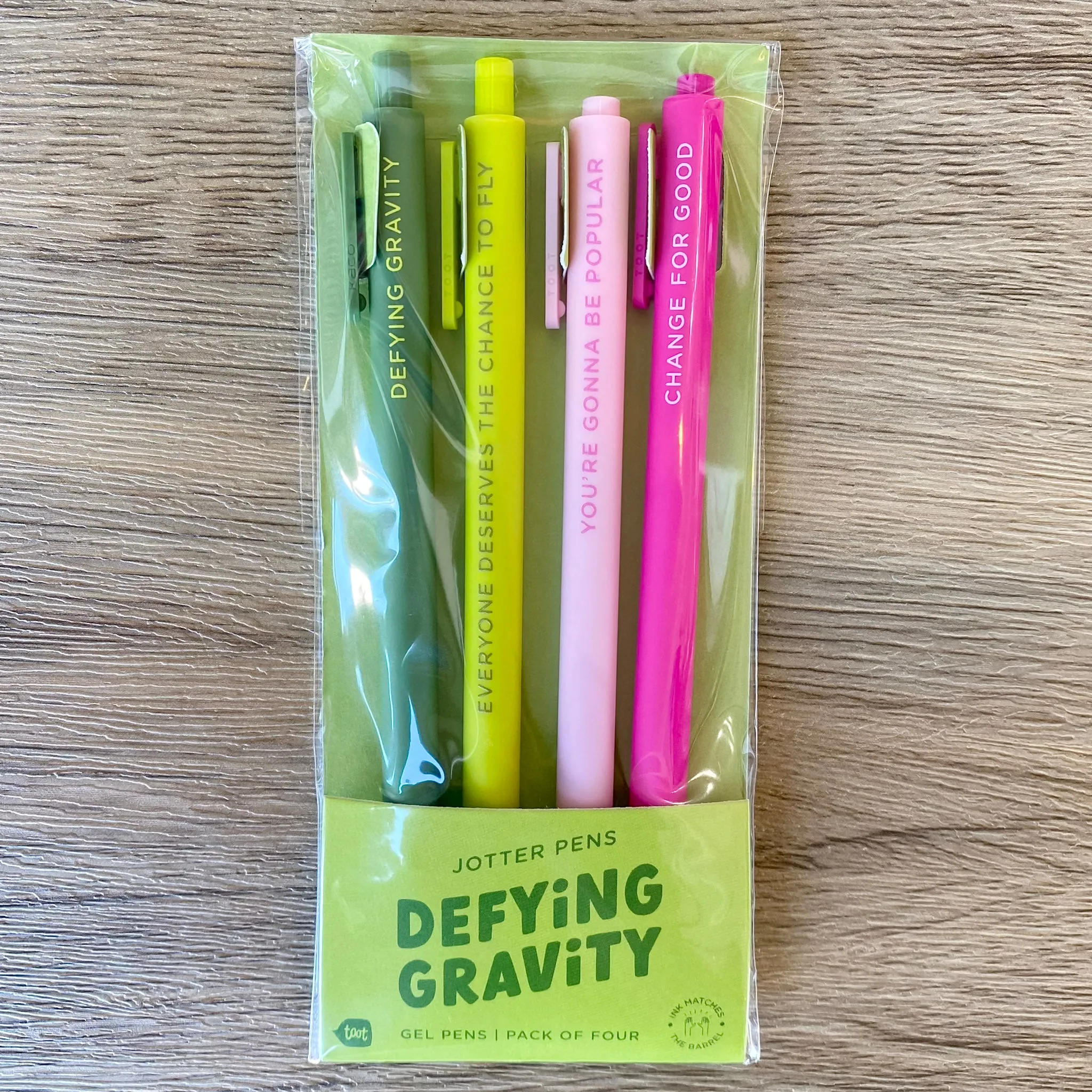 Defying Gravity Jotter Pens Set of 4