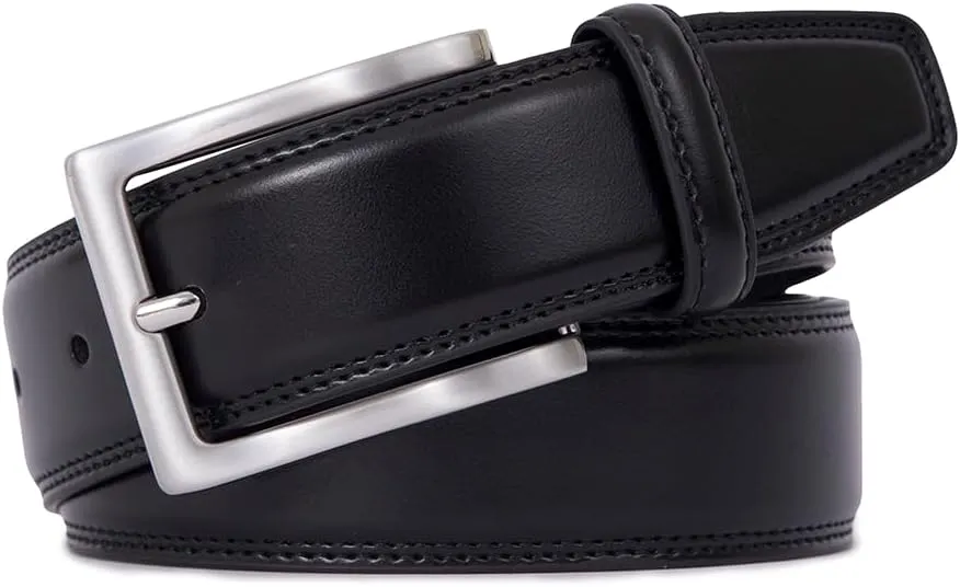 Fabio Valenti Genuine Leather Dress Belts For Men - Mens Belt For Suits, Jeans, Uniform With Single Prong Buckle