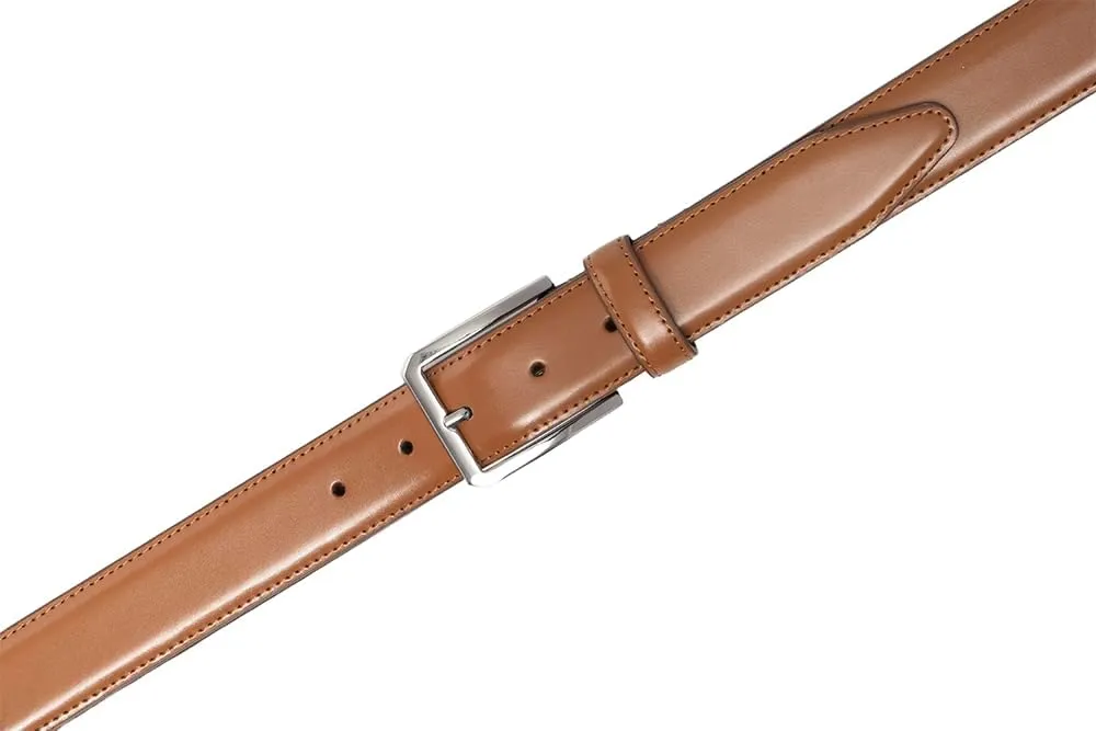 Fabio Valenti Genuine Leather Dress Belts For Men - Mens Belt For Suits, Jeans, Uniform With Single Prong Buckle