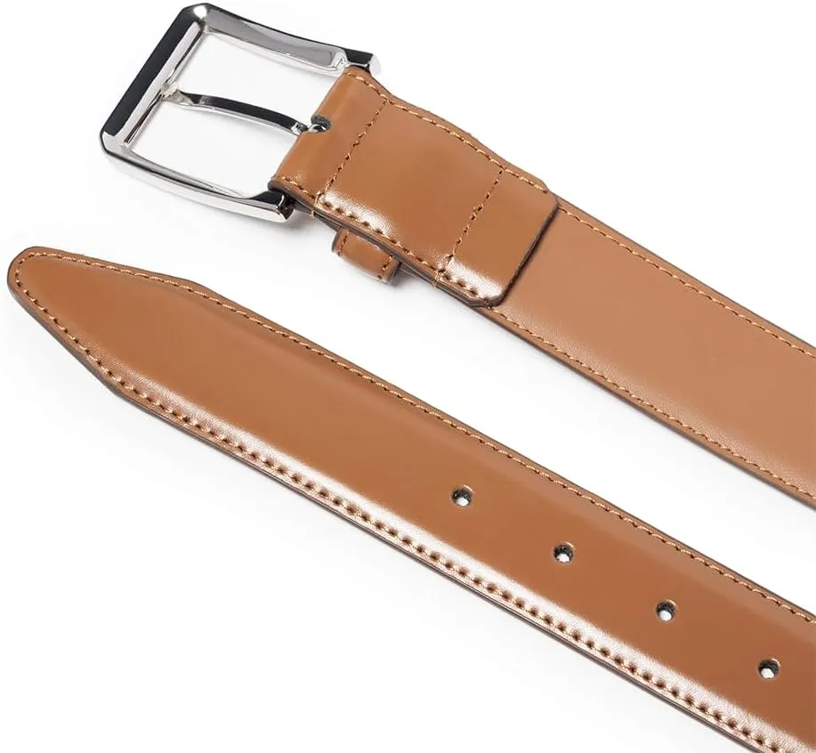 Fabio Valenti Genuine Leather Dress Belts For Men - Mens Belt For Suits, Jeans, Uniform With Single Prong Buckle