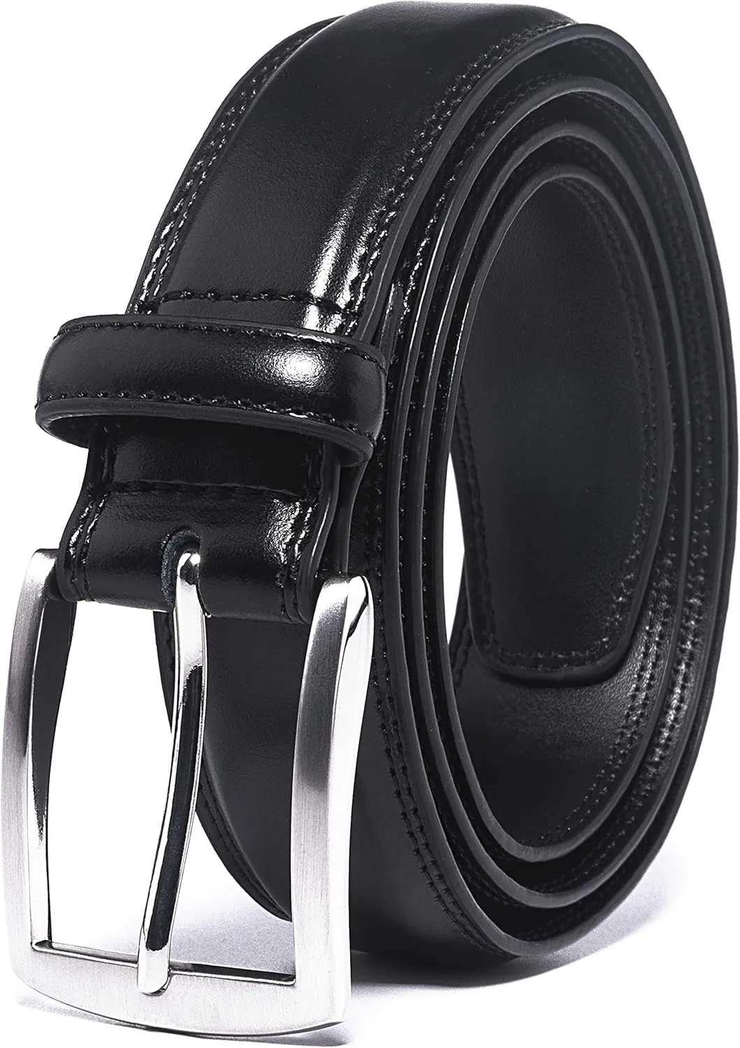 Fabio Valenti Genuine Leather Dress Belts For Men - Mens Belt For Suits, Jeans, Uniform With Single Prong Buckle