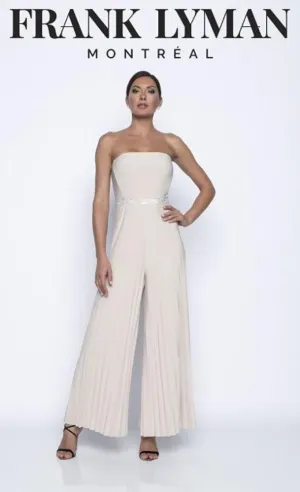 Frank Lyman Strapless Jumpsuit Blush Style 208222