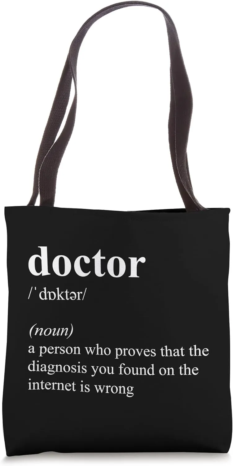 Funny Cool Doctor Definition Tote Bag