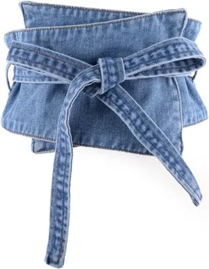 GALPADA Denim Wide Belt, Women Corset Belts Jean Corset Belts Jean Waist Belt Cinch Belt Wide Womens Corset