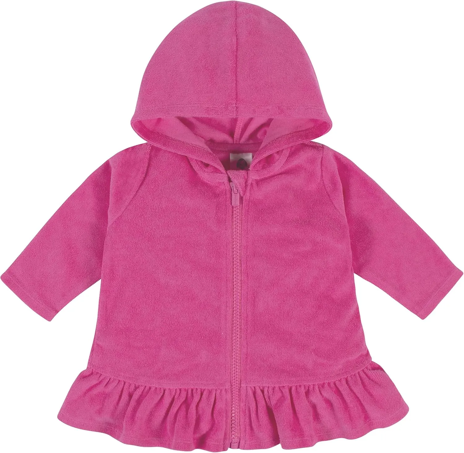 Gerber Baby Girls' and Toddler Zipper Hoodie Terry Swimsuit Cover Up