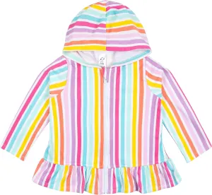 Gerber Baby Girls' and Toddler Zipper Hoodie Terry Swimsuit Cover Up