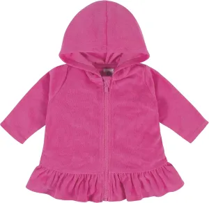 Gerber Baby Girls' and Toddler Zipper Hoodie Terry Swimsuit Cover Up