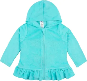 Gerber Baby Girls' and Toddler Zipper Hoodie Terry Swimsuit Cover Up