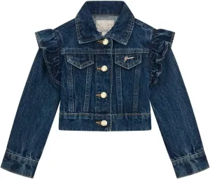 GUESS Lurex Denim Ruffle Jacket (3M-7)